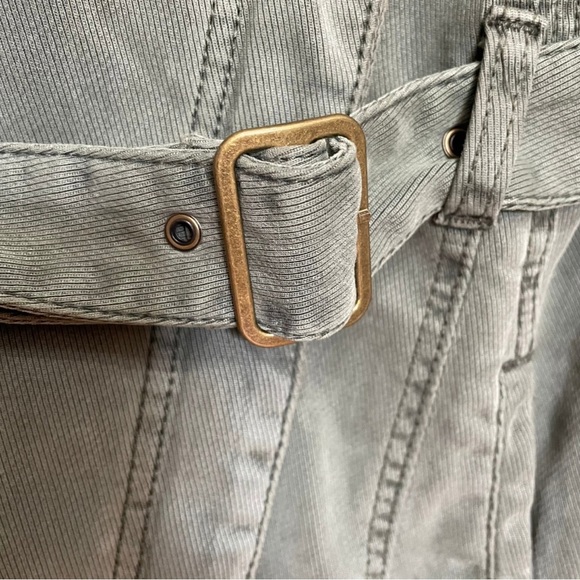 Anthropologie Green Everyday Belted Moto Utility Jacket - Picture 5 of 14